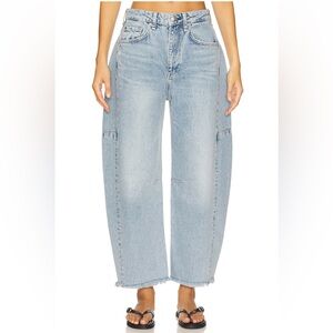 Rag & Bone Charlie High Rise Ankle Barrel Leg Jeans in Lou Size 26 NWT